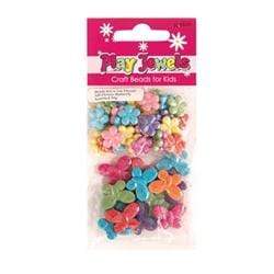 AussieSuperStore Jewellery Making Supplies PJ Twin Pack Bead Flower/Butterfly AB Beads PJ Twin Pack Bead Flower/Butterfly AB Beads  | Jewellery Making Beads 9323823158309 PJD117